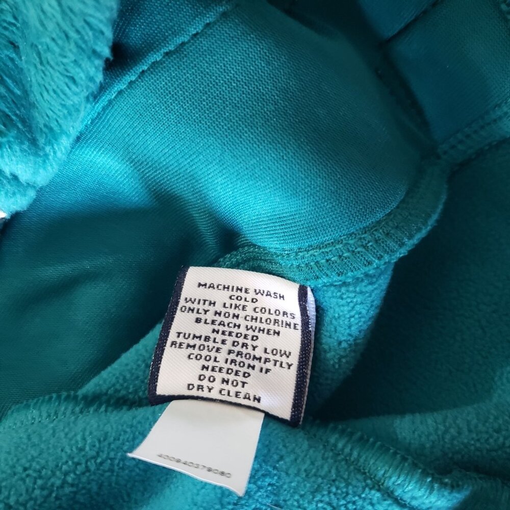 Fila Sport Womens Vintage 90s Teal Fleece Jacket Full Zip Athleisure Comfy‎ Soft - Picture 7 of 7